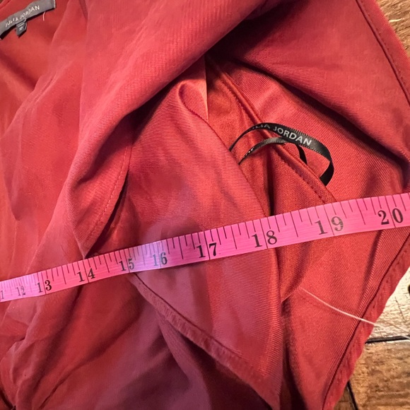 NWOT JULIA JORDAN Flutter Sleeve Twist Front Dress Rust Color - Picture 14 of 16